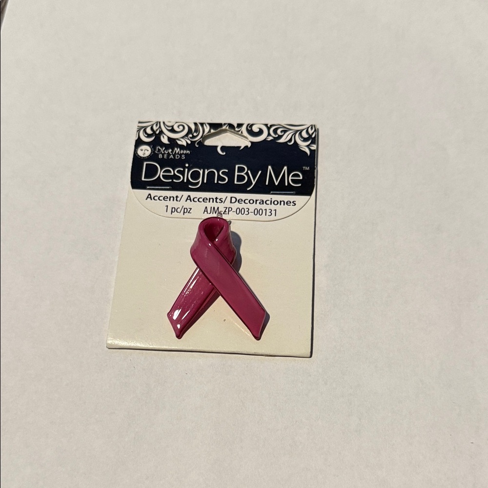 Pink Ribbon Accent Pendant